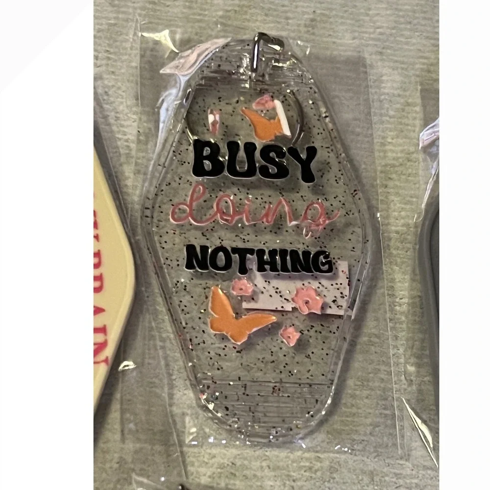 Flawed‎ Motel Style Keychain Set Multicolor Scrap Set 7 Misprints Opps